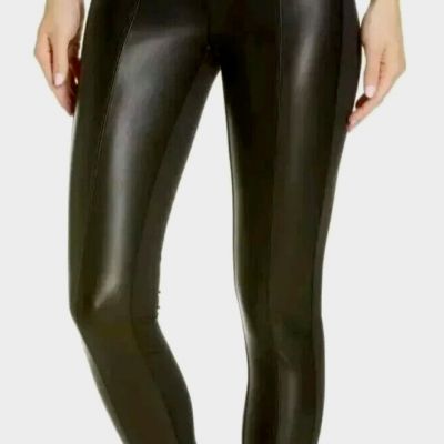 NEW Zella High Rise Faux Leather Front Black Tights Women's Pants Size M